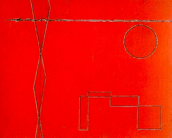 Schemi-astratti-su-fondo-rosso-(Scherzo),-1933